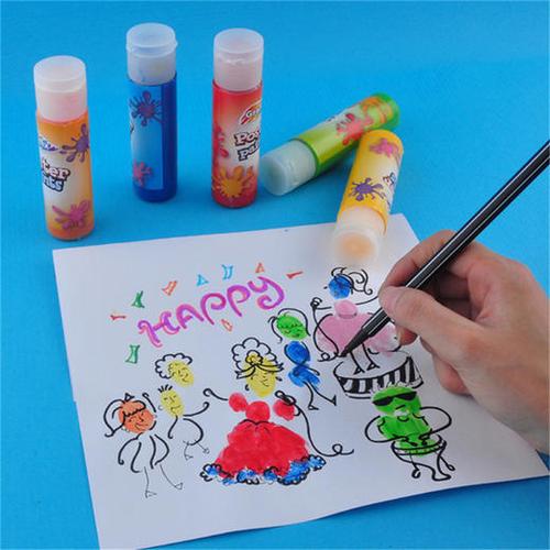 五色手指绘画颜料幼儿园手工环保涂色工具儿童美可diy玩具精品